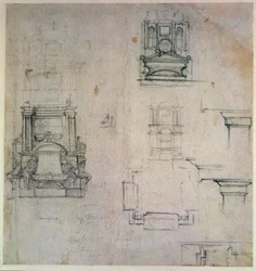 Inv. 1859 6-25-545. R. (W. 25) Disegni per tombe